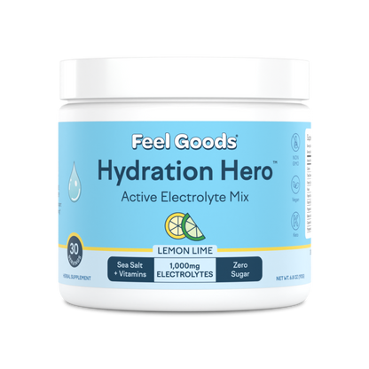 Feel Goods Hydration Hero, Sugar-Free Electrolyte Powder Packets for Daily Hydration - Electrolytes Drink Mix with Magnesium, Potassium & Vitamins for Fasting & Energy - Keto, Vegan & Organic Flavors